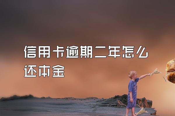 信用卡逾期二年怎么还本金