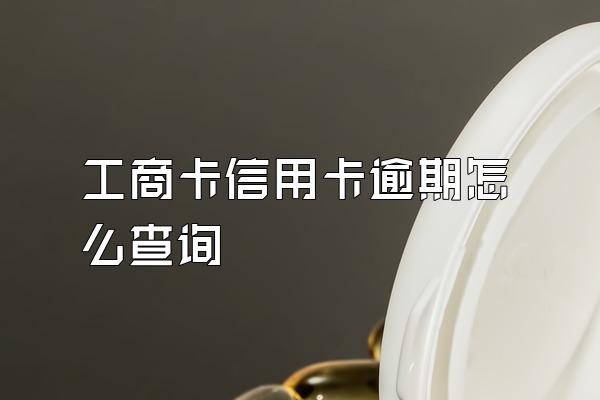 工商卡信用卡逾期怎么查询