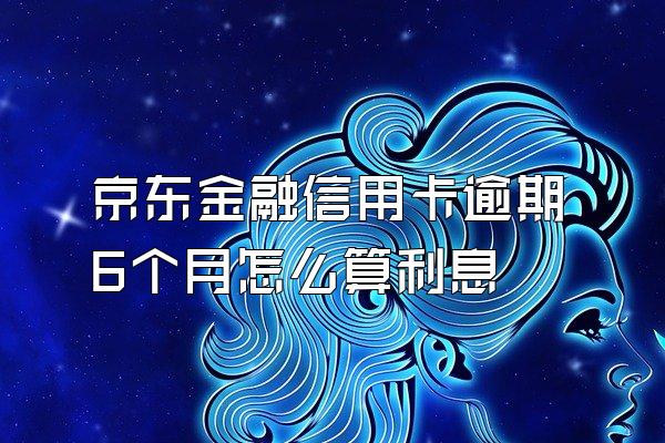 京东金融信用卡逾期6个月怎么算利息