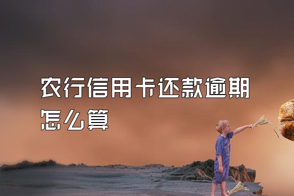 农行信用卡还款逾期怎么算