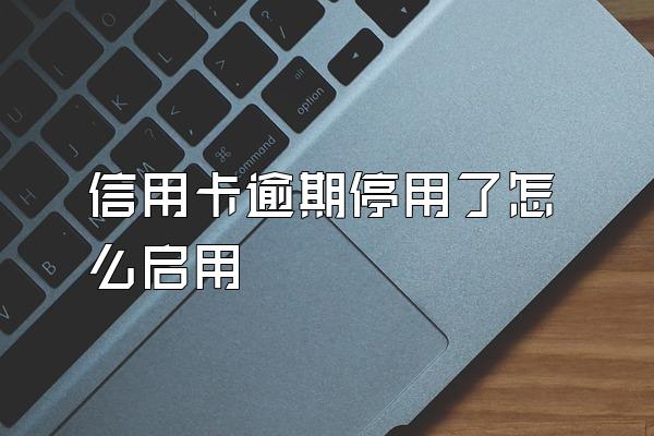 信用卡逾期停用了怎么启用