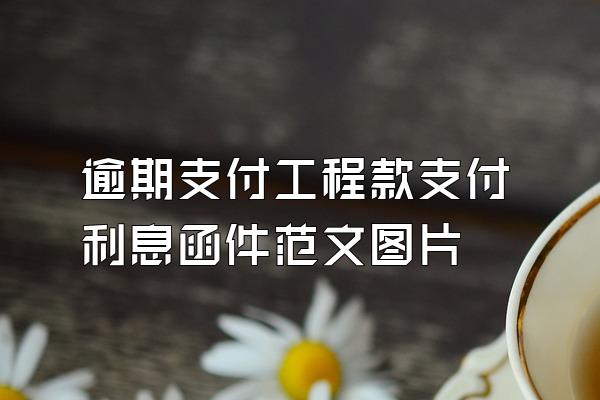 逾期支付工程款支付利息函件范文图片