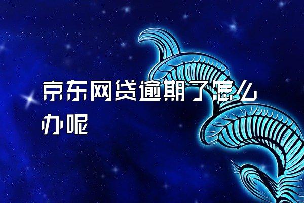 京东网贷逾期了怎么办呢