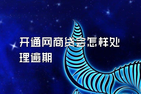 开通网商贷会怎样处理逾期