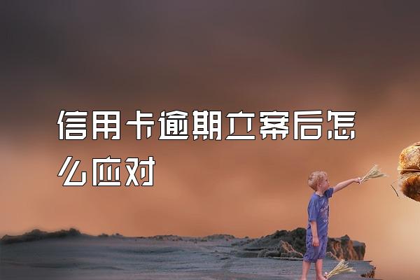 信用卡逾期立案后怎么应对