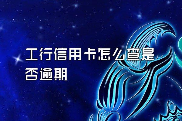 工行信用卡怎么查是否逾期