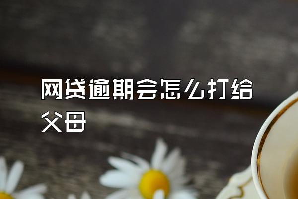 网贷逾期会怎么打给父母