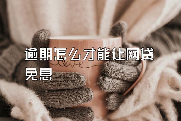 逾期怎么才能让网贷免息