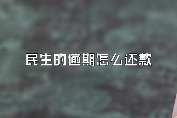 民生的逾期怎么还款