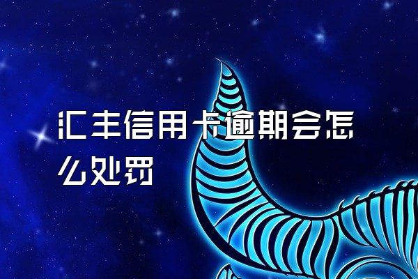 汇丰信用卡逾期会怎么处罚