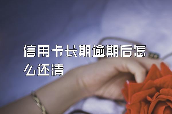 信用卡长期逾期后怎么还清