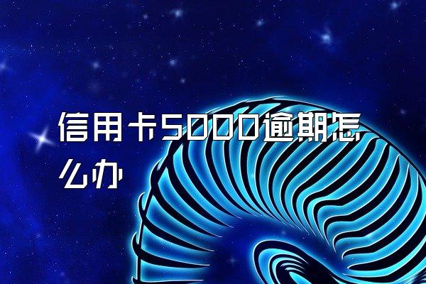 信用卡5000逾期怎么办