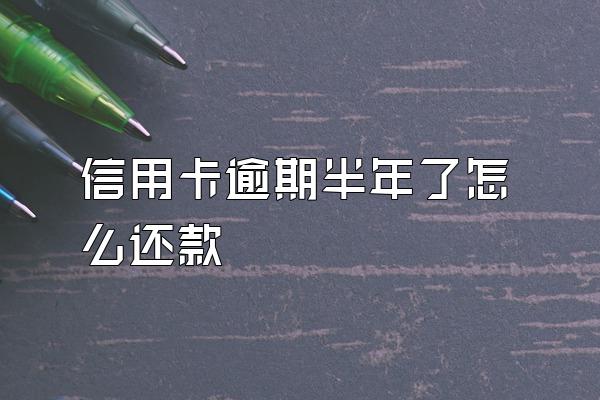 信用卡逾期半年了怎么还款