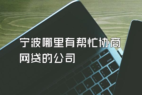 宁波哪里有帮忙协商网贷的公司