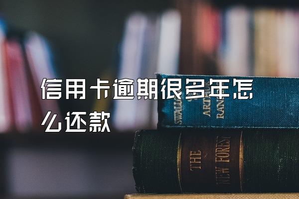 信用卡逾期很多年怎么还款