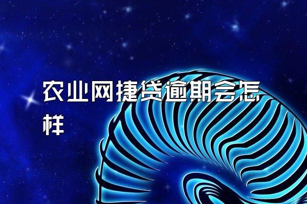 农业网捷贷逾期会怎样