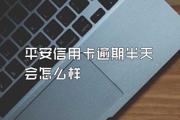 平安信用卡逾期半天会怎么样