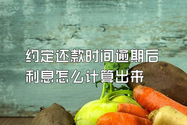 约定还款时间逾期后利息怎么计算出来