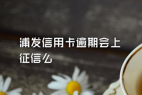 浦发信用卡逾期会上征信么