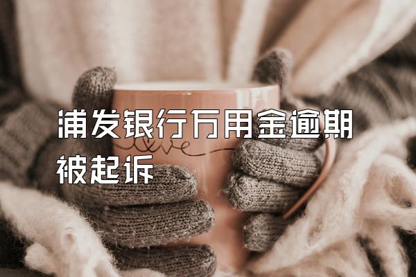 浦发银行万用金逾期被起诉