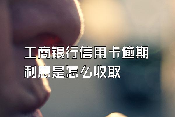 工商银行信用卡逾期利息是怎么收取