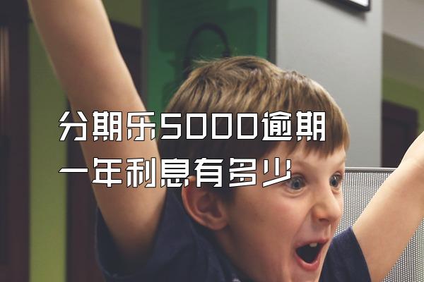 分期乐5000逾期一年利息有多少