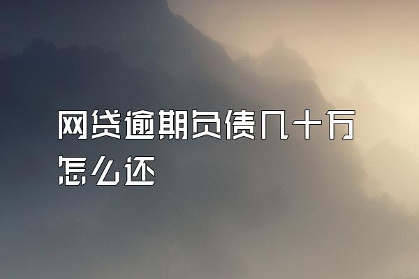 网贷逾期负债几十万怎么还