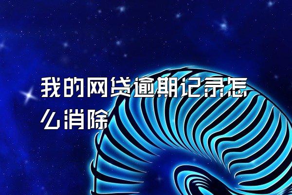 我的网贷逾期记录怎么消除