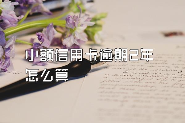 小额信用卡逾期2年怎么算