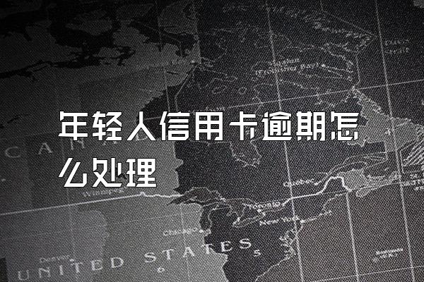 年轻人信用卡逾期怎么处理